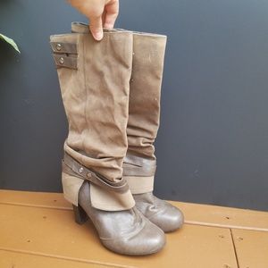 Fergalicious heeled boots, Size 10